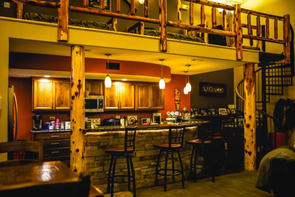 The Great Room Kansas Hunting Lodge